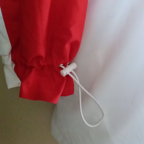 SHOEDAZZLE ANORAK JACKET/DRESS RED/WHITE SIZE M - Picture 7 of 8